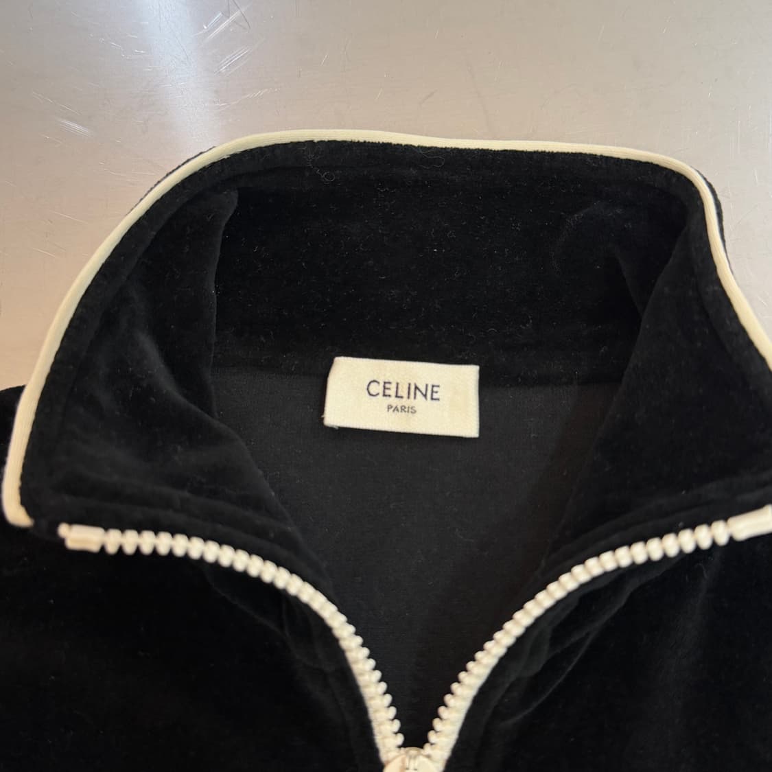 [리오브] 셀린느 트리오페 벨루어 트랙 벨벳 집업 상품이미지4