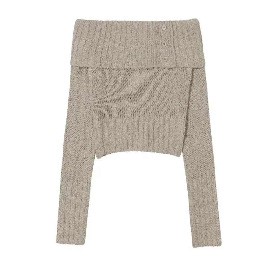 보헴서 보헤미안서울 리브드 오프숄더 아이보리 상품이미지3