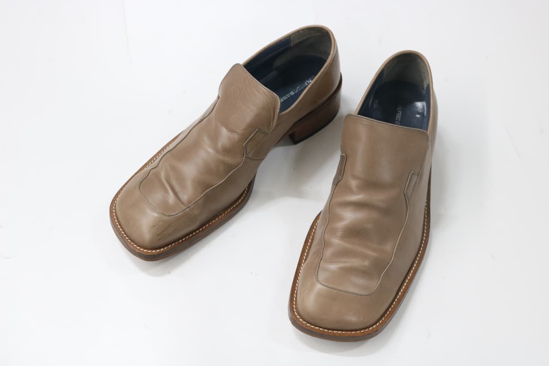 알프레도 바니스터 빈티지 스퀘어 토 가죽 슬립온 로퍼 (43) 상품이미지2