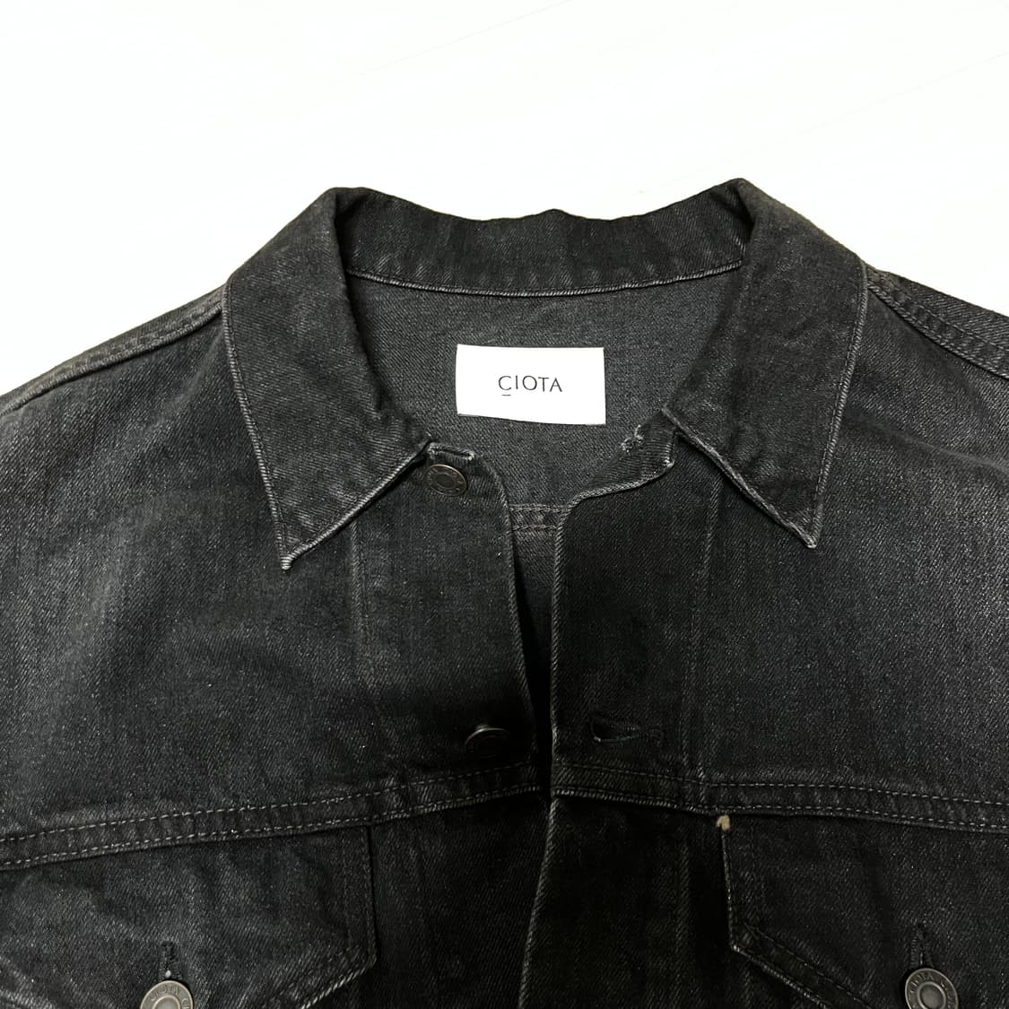 시오타 3세대 데님 자켓 블랙 44 상품이미지3
