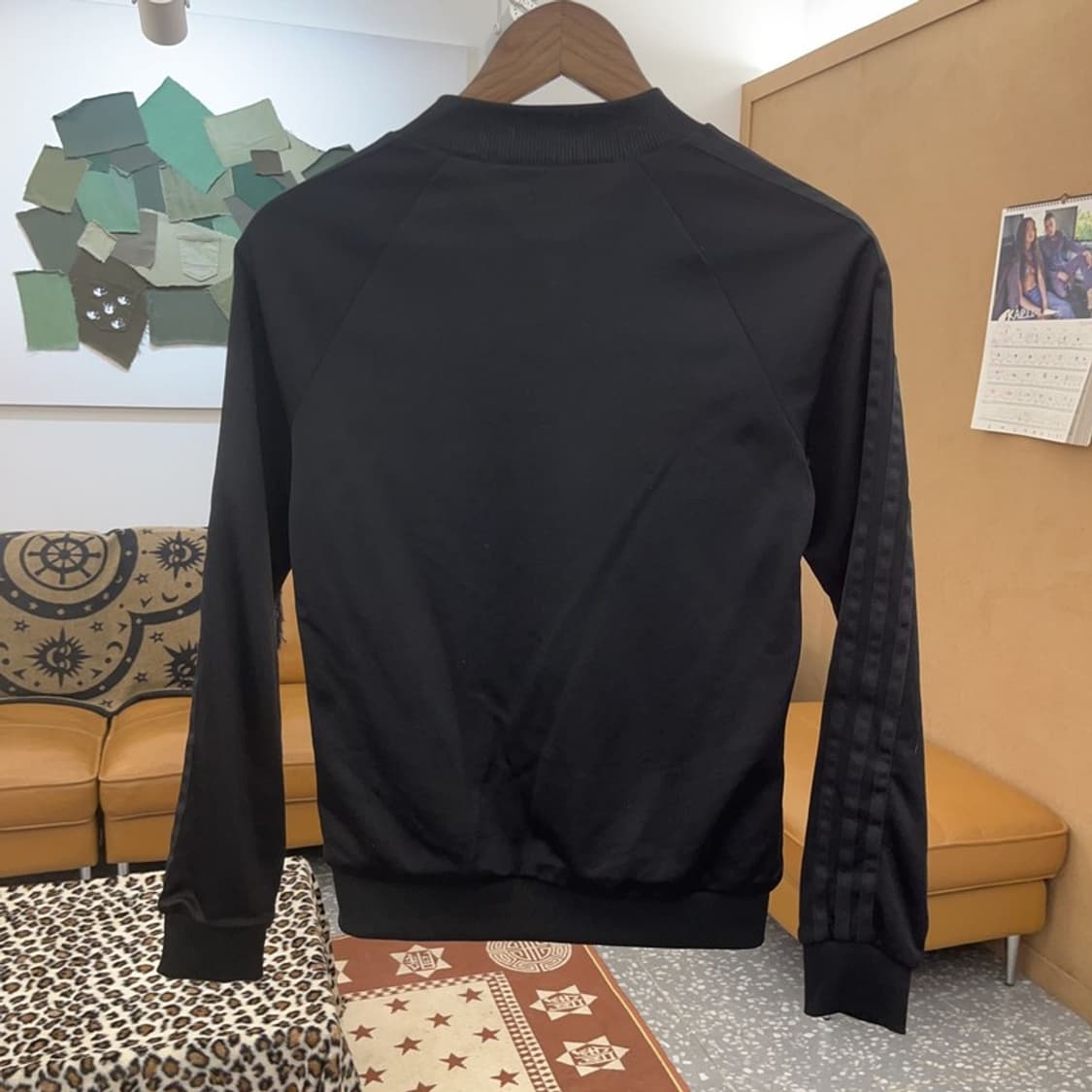 아디다스 유로파 슈퍼걸 시크 올블랙 져지 집업 90 C09109 상품이미지4