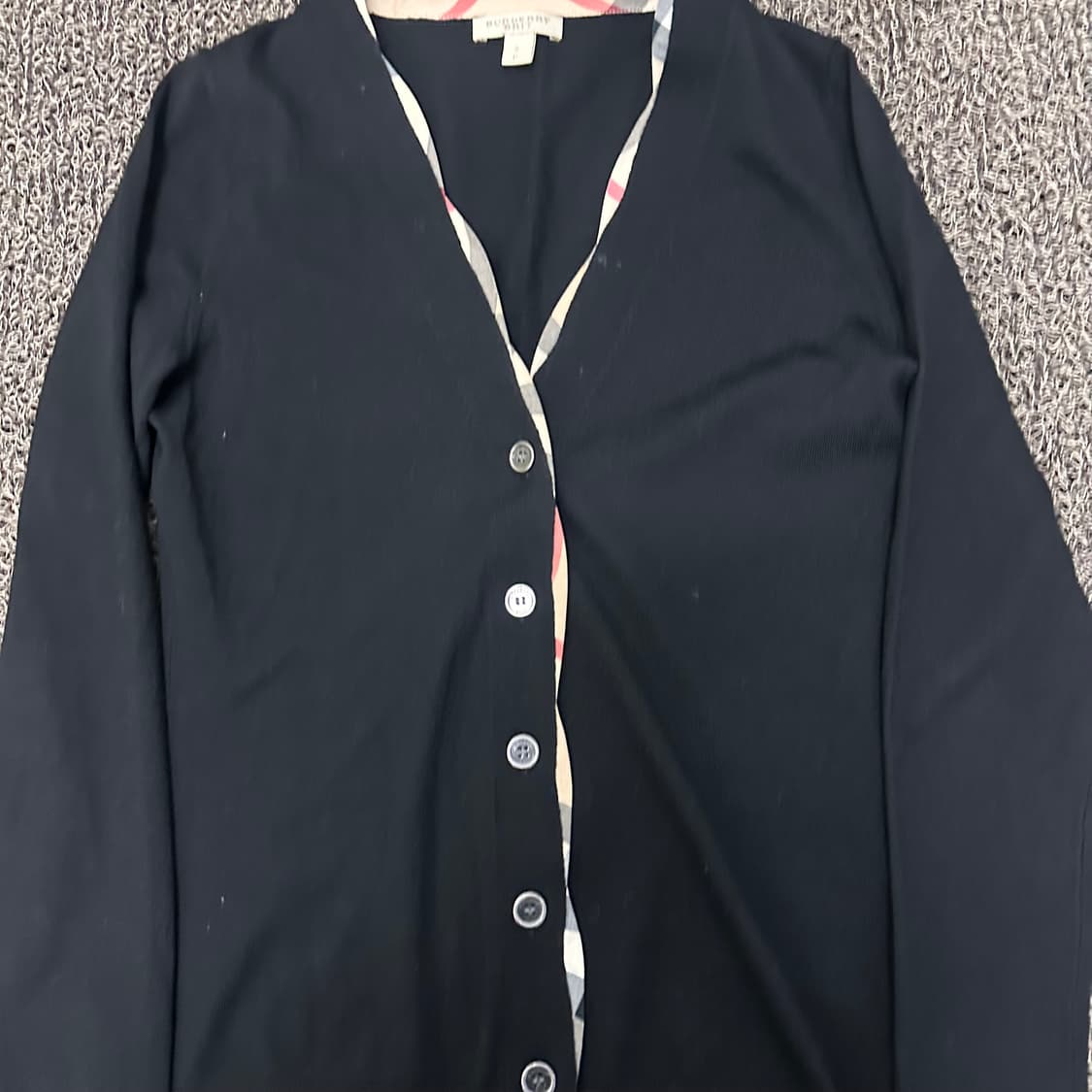버버리 브릿 여성 가디건 블랙 S 상품이미지2