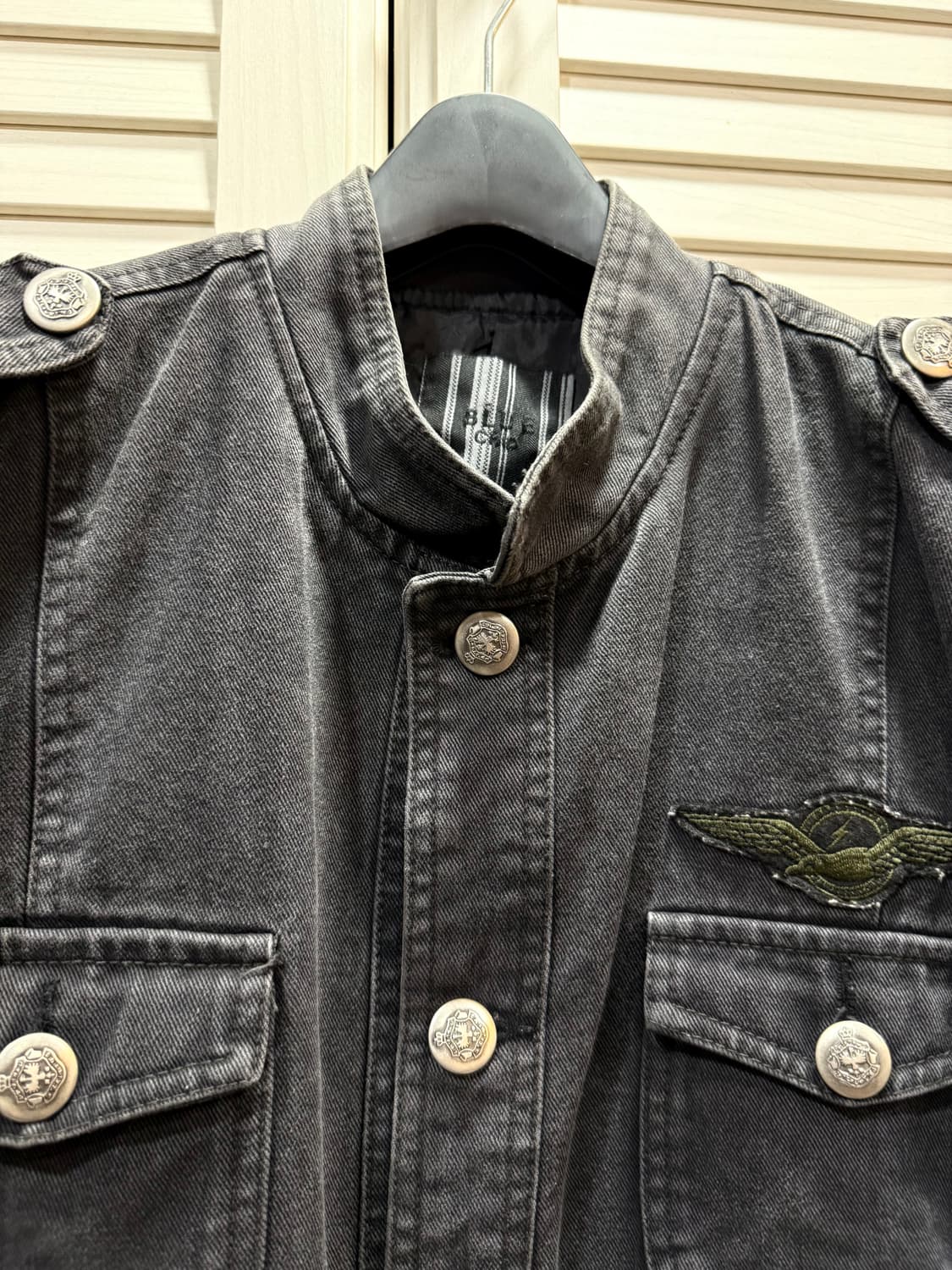 밀리터리 스타일 데님 자켓 Made in Korea 상품이미지4