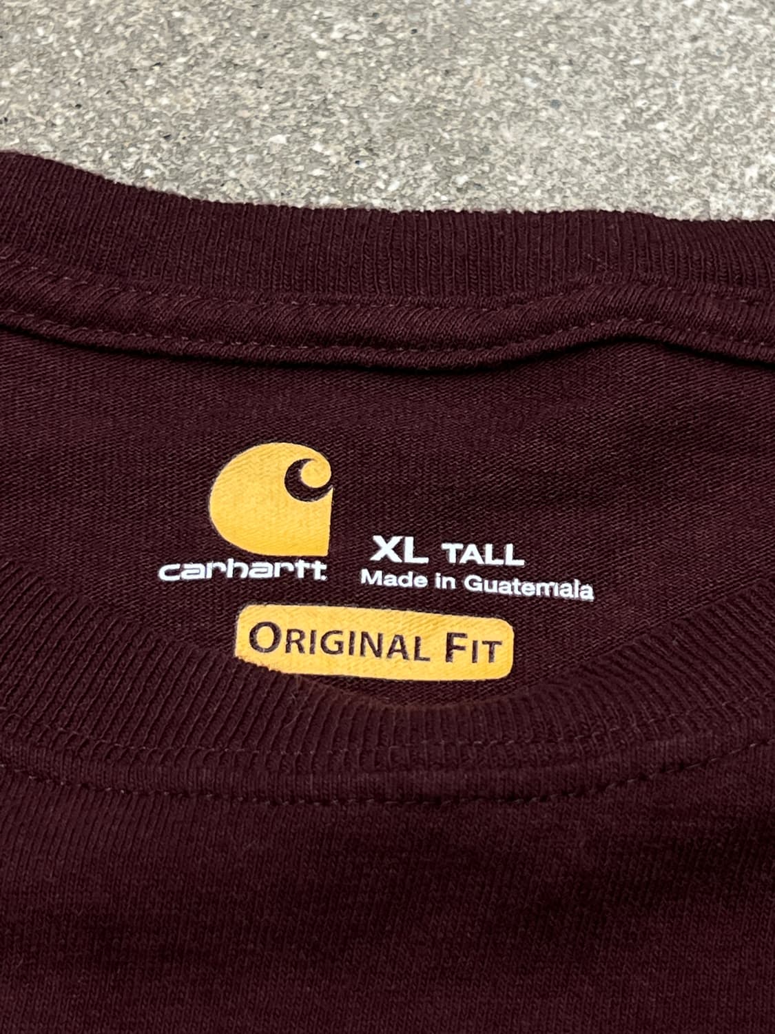 칼하트 롤 슬리브 버건디 상품이미지3