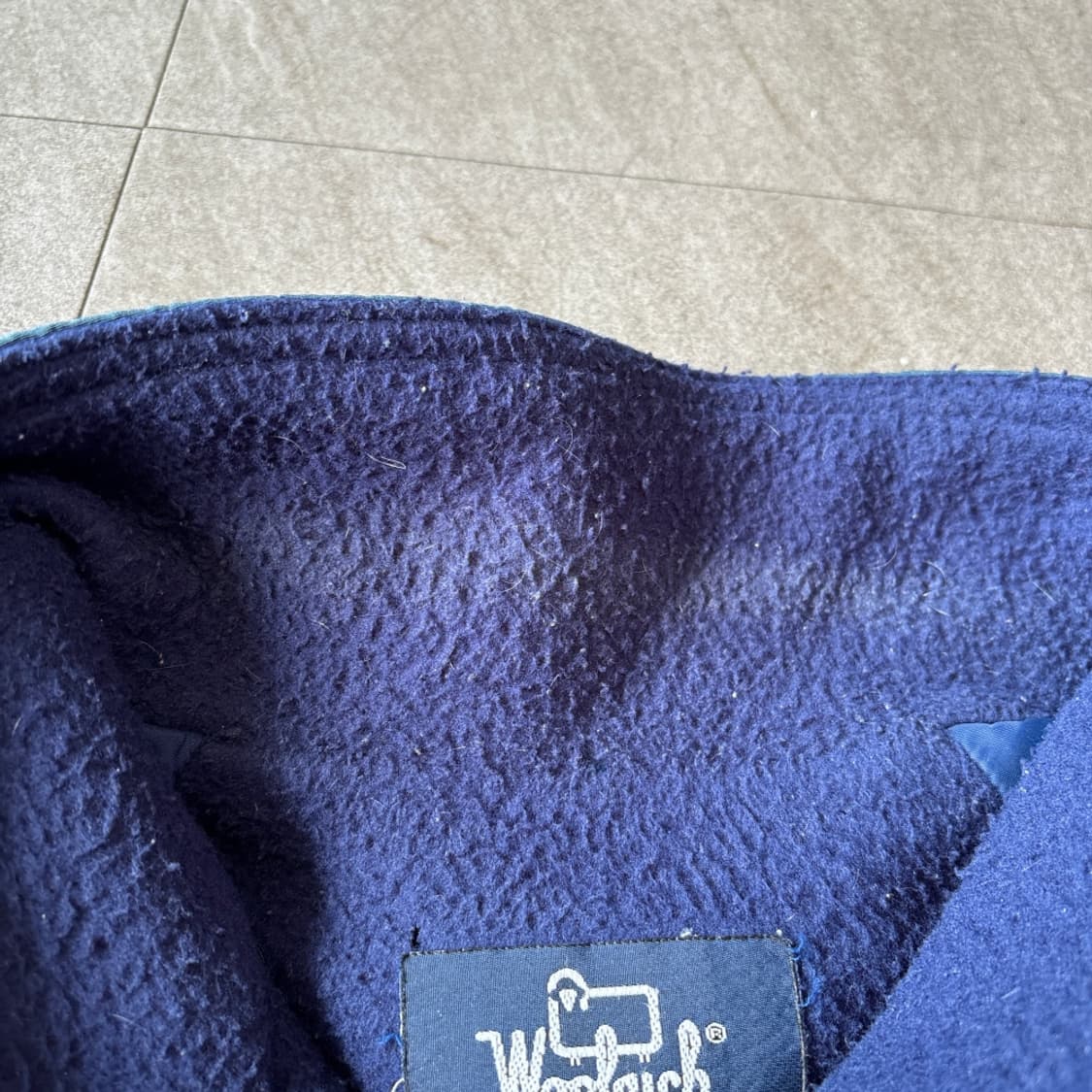 90년대 미국 생산 울리치 다크블루 웜업 자켓 상품이미지5