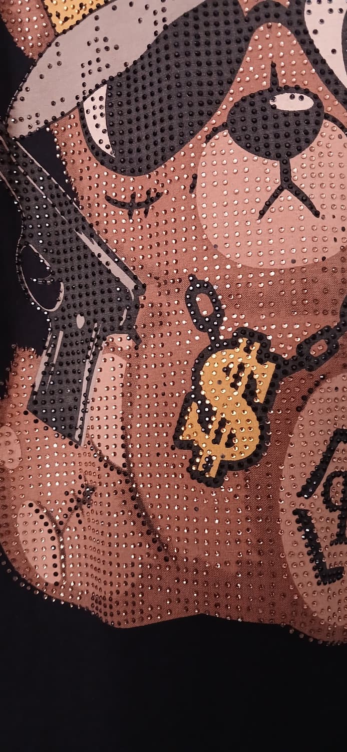 필립플레인 크리스털 장식 테디 베어 티셔츠(100사이즈) 상품이미지6