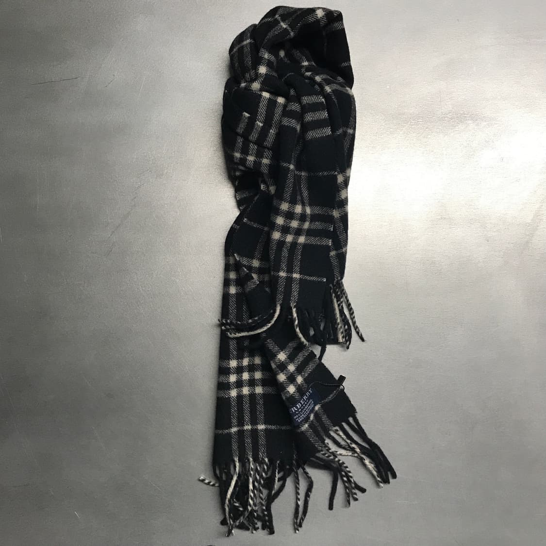 버버리 정품 램스울 머플러 블랙 상품이미지1