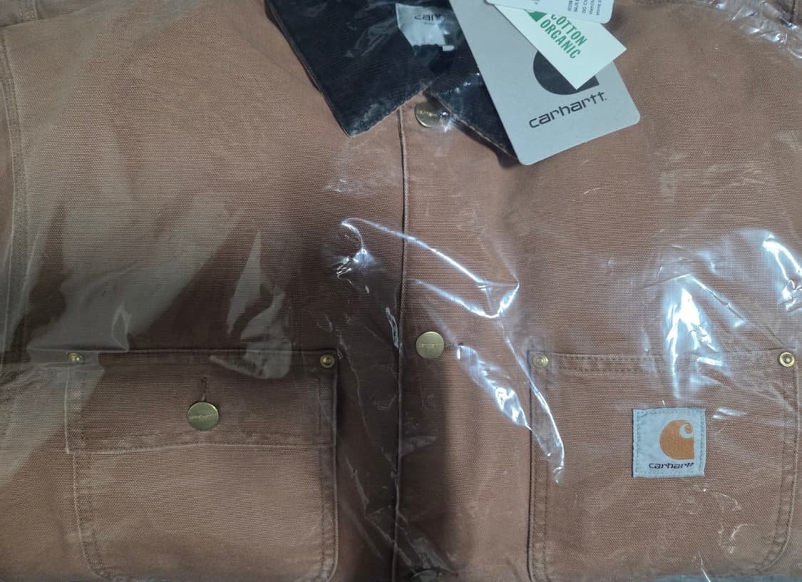 칼하트윕 디어본 초어 코트 해밀턴 브라운 토바코 스톤 캔버스  M 상품이미지6