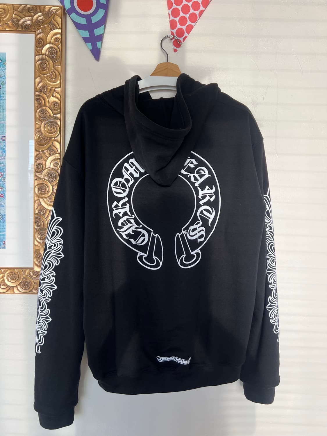 [L] 크롬하츠 홀스슈 플로랄 헤비웨이트 후드집업 상품이미지2