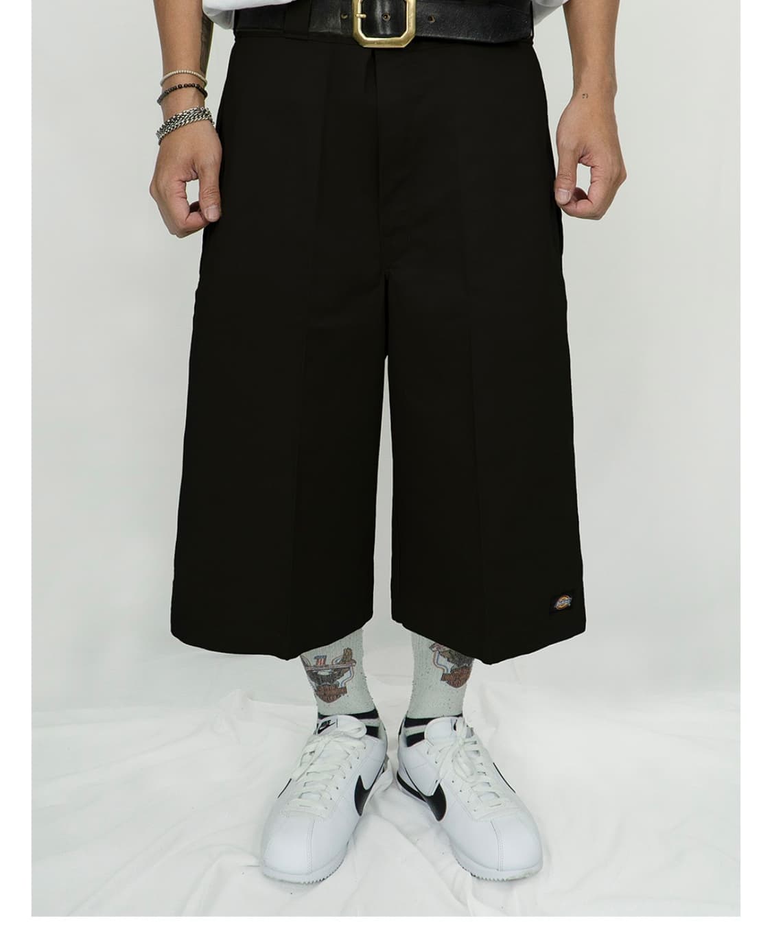 디키즈 버뮤다 더블니 반바지 블랙 루즈핏 멀티포켓 와이드 워크팬츠 상품이미지3