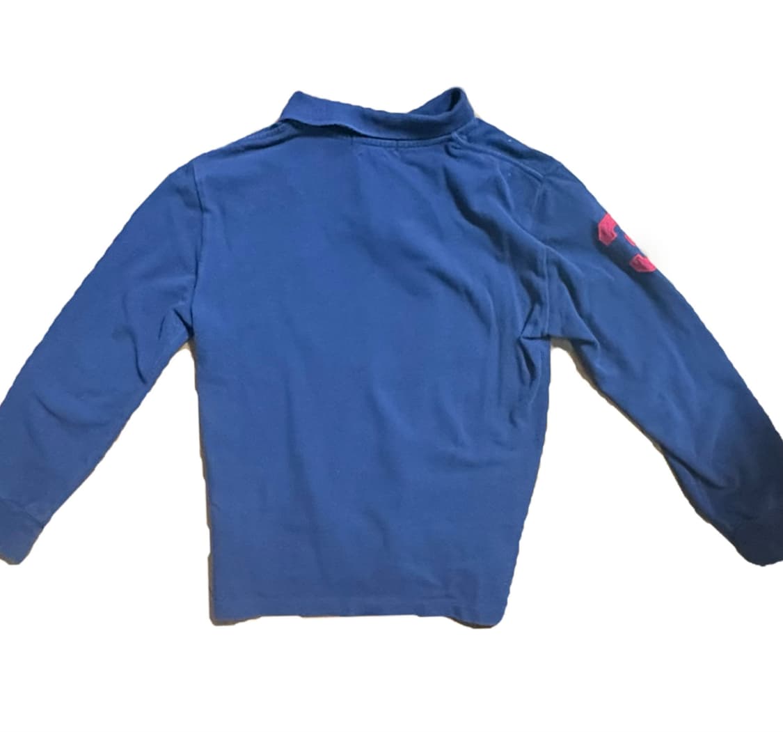 폴로 빅포니 카라티 긴팔티 네이비 레드 상품이미지2