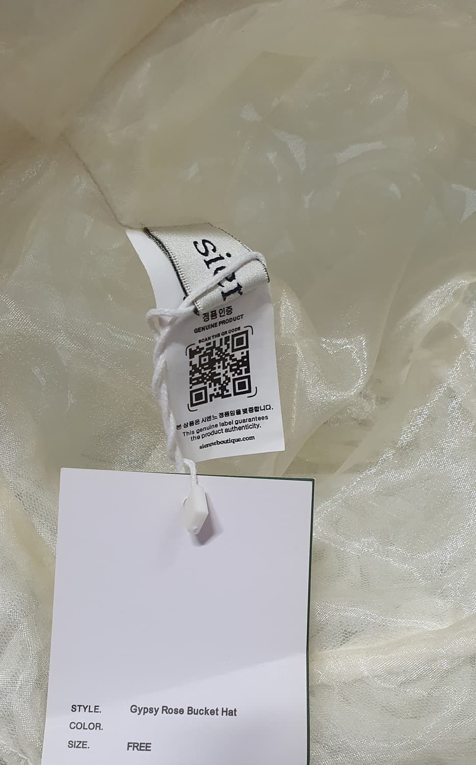 크림 꽃 시엔느 집시 로즈 버킷햇 벙거지 어부 모자  상품이미지6