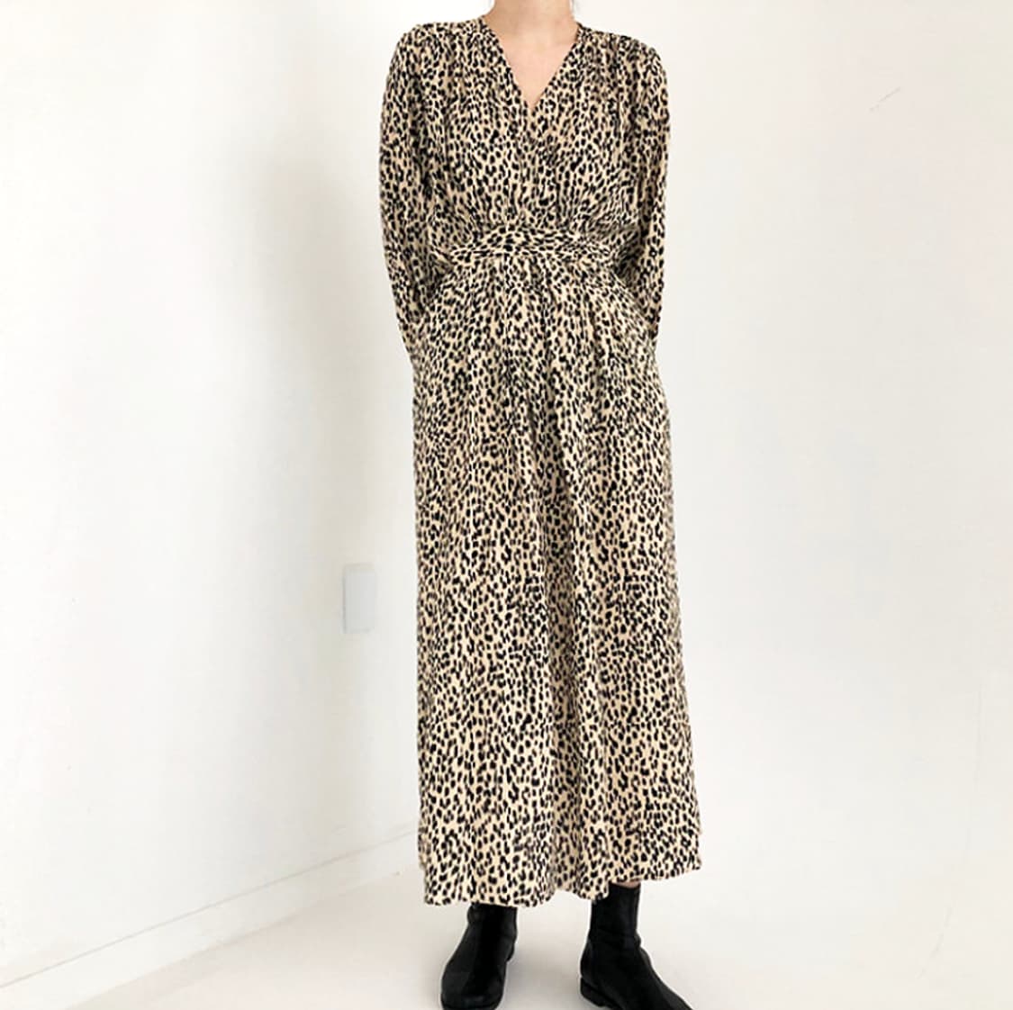 (새상품) 레오파드 롱원피스 상품이미지5