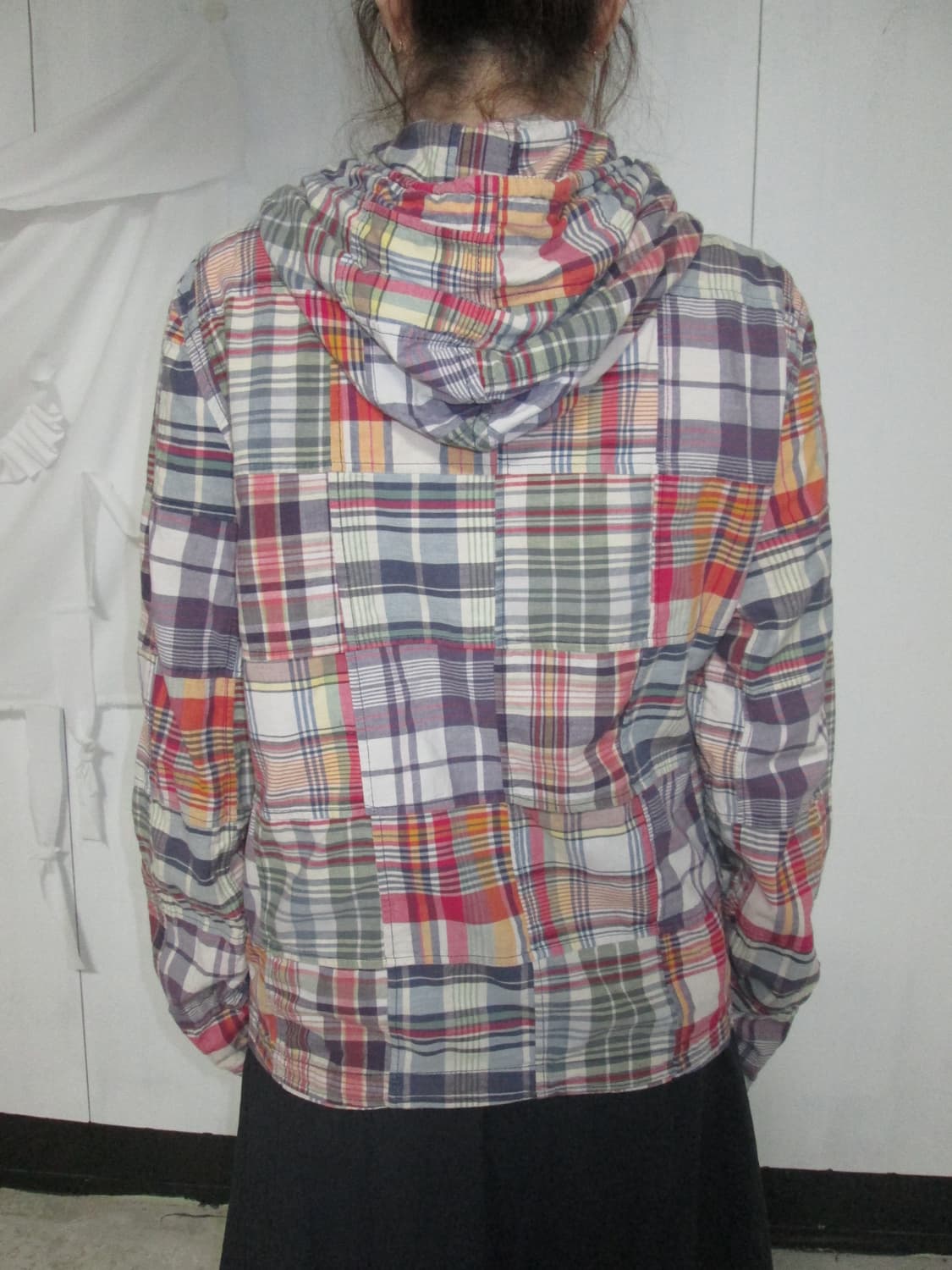 Polo Patchwork Check Zip Hoodie 상품이미지7