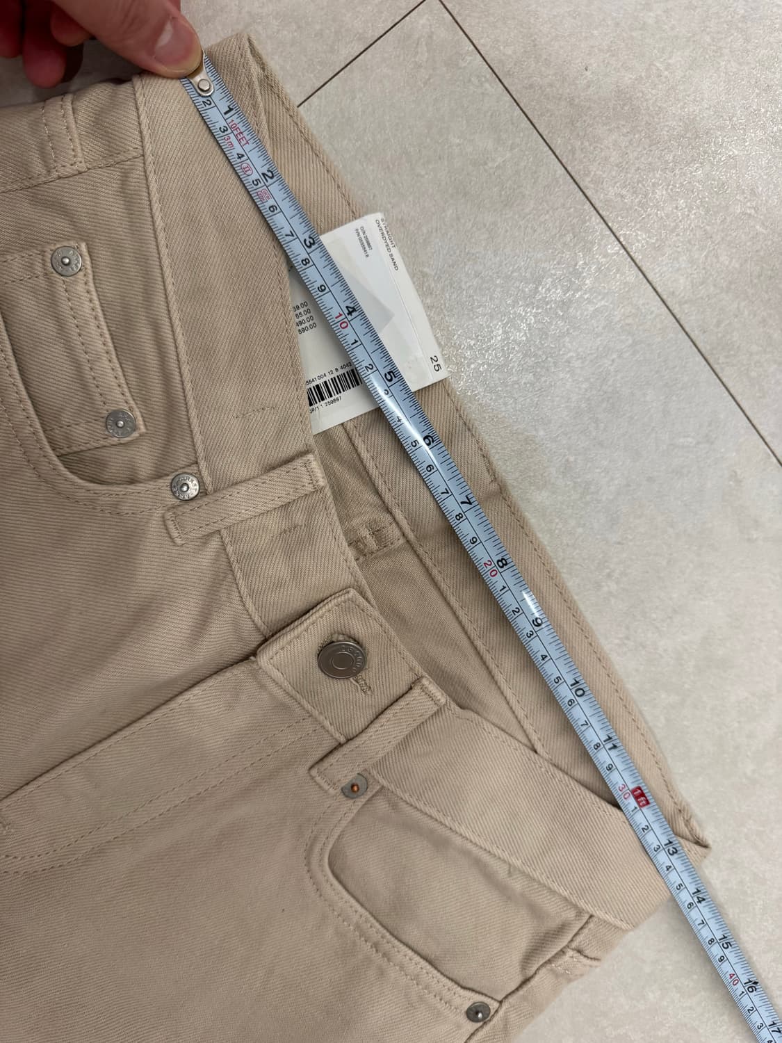 (새상품) 아르켓 오버다이드 스트레이트 데님 25 상품이미지6