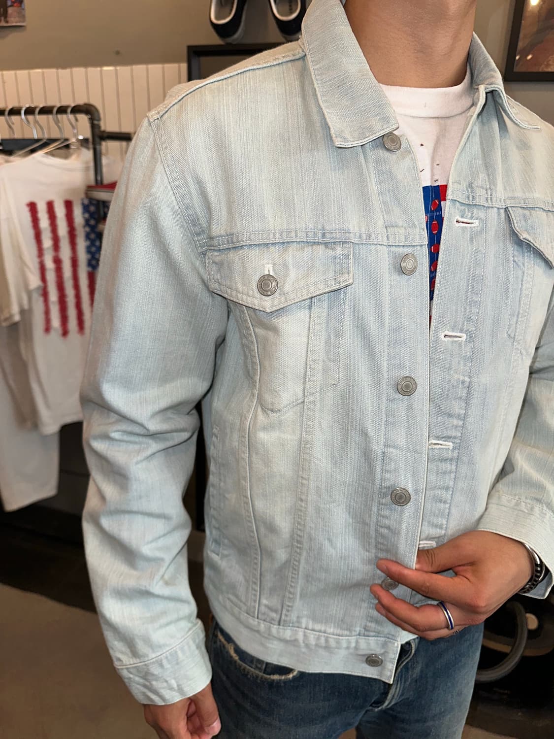 Open Dich 3-type light denim jacket 상품이미지5