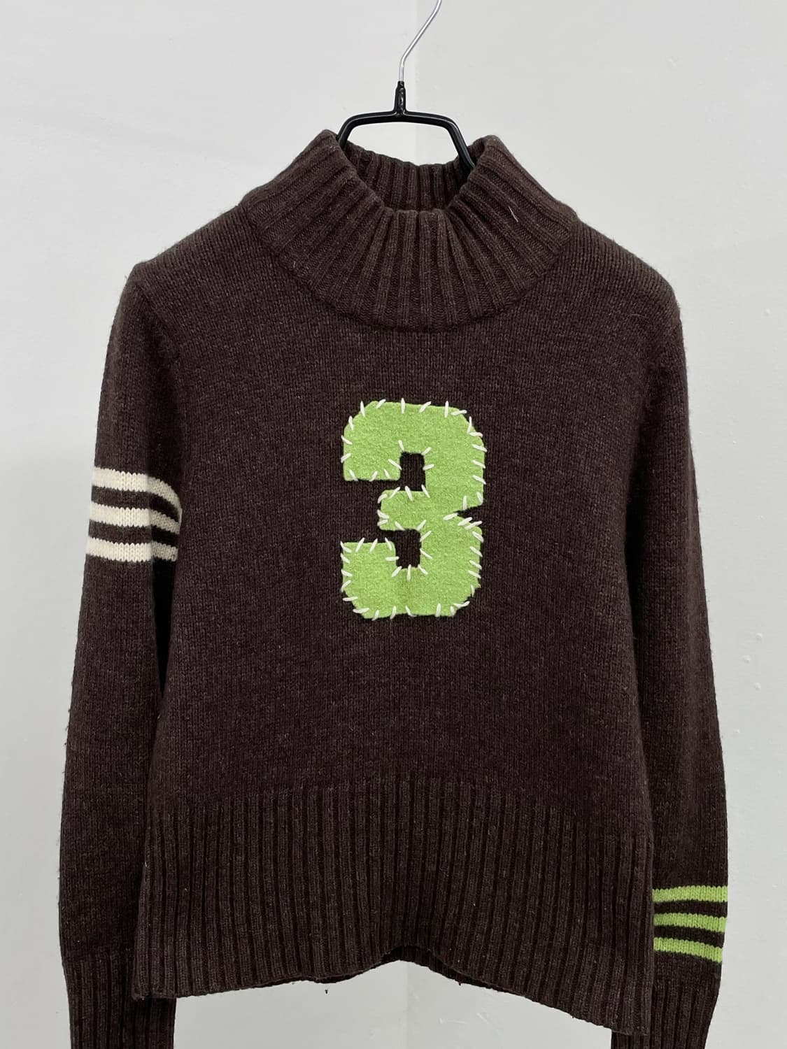 JPN 아디다스 브라운 울 니트 *레어  상품이미지6