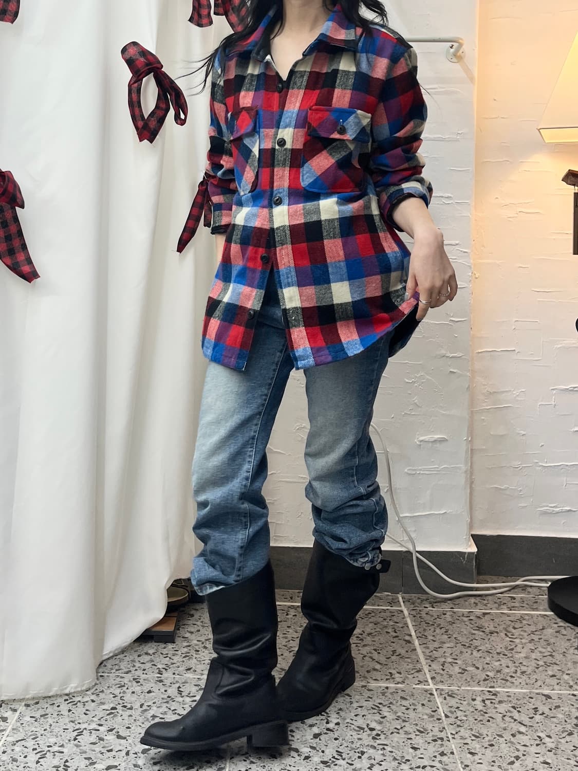 color block jacket shirts 상품이미지2