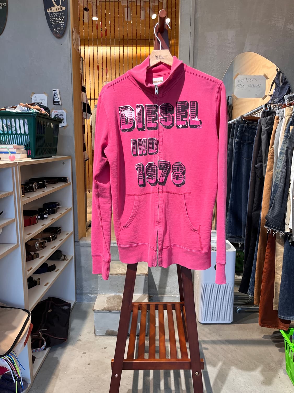 00s 디젤 Y2K 1978 페이딩 집업 슬림핏 상품이미지1