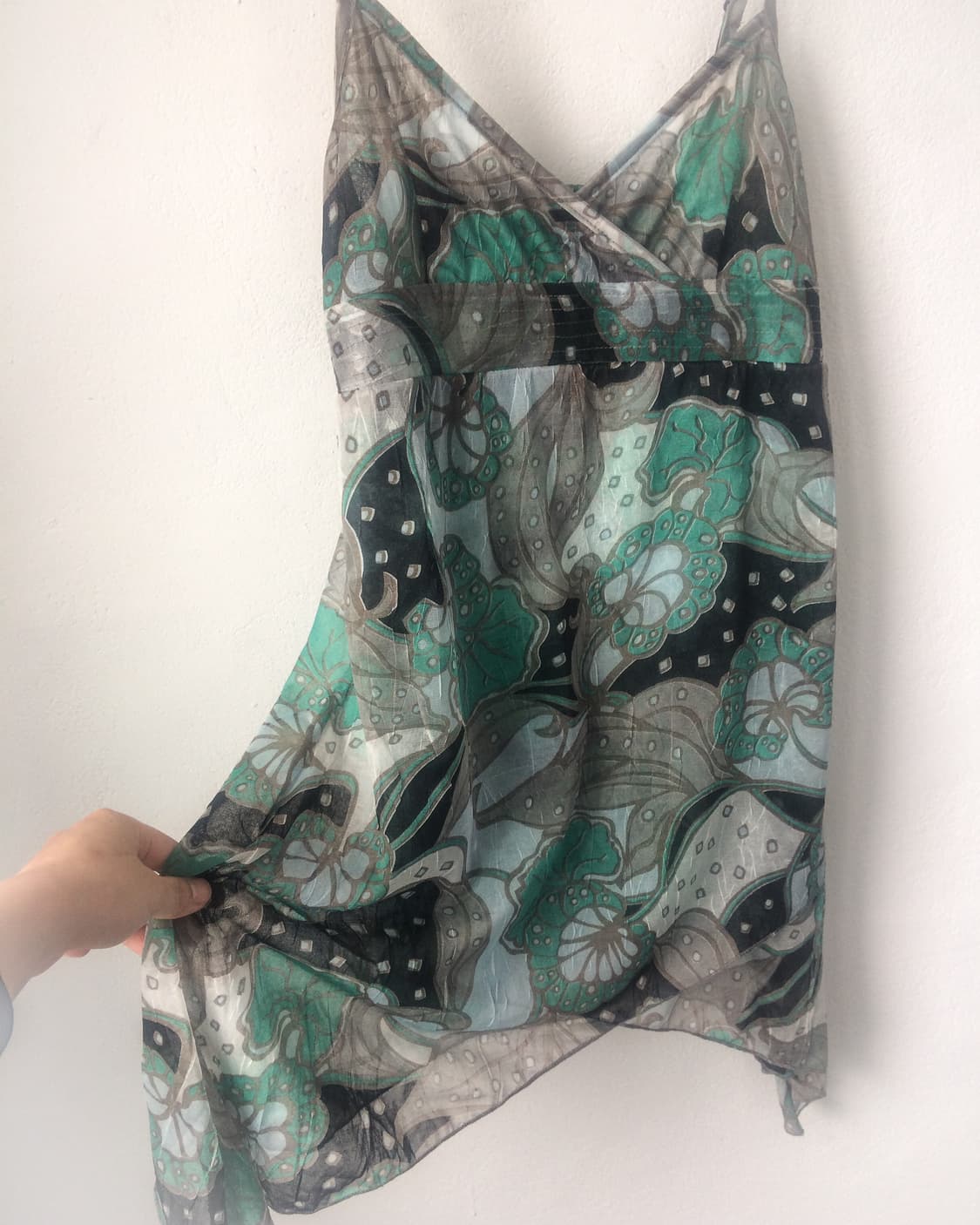 Pattern point unbalanced sleeveless 상품이미지4