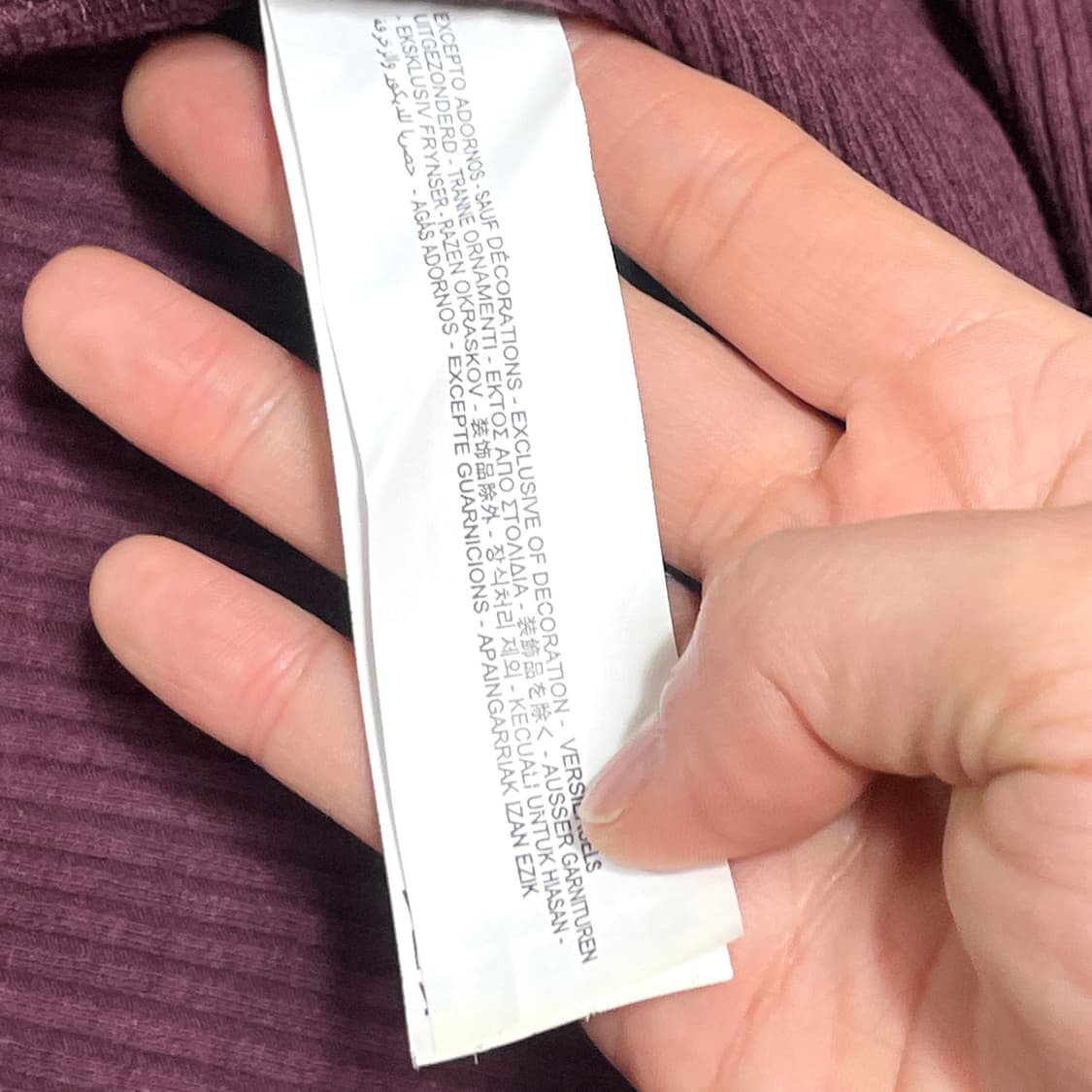 자라 뉴욕로고 버건디 링거티 골지 롱 원피스 여성S 상품이미지6