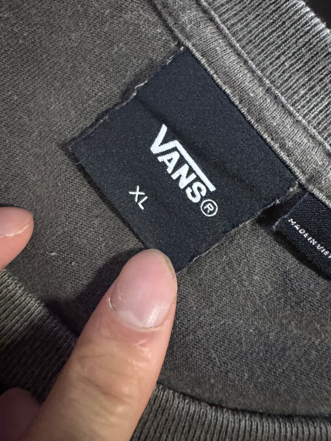 vans 반스 빈티지 피그먼트 워싱 빅사이즈 롱슬리브 긴팔 XL 상품이미지3