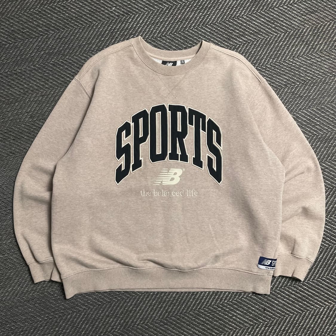 뉴발란스 SPORTS 빅로고 기모 스웻 맨투맨y 5401 상품이미지2