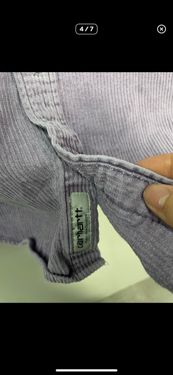 칼하트 WIP 코듀로이 연보라 셔츠 A3579 상품이미지4