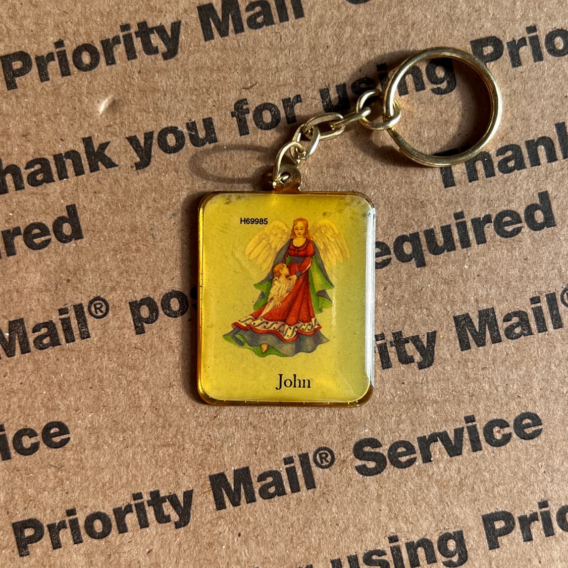 90s vtg John Guardian Angel Keyring 상품이미지1