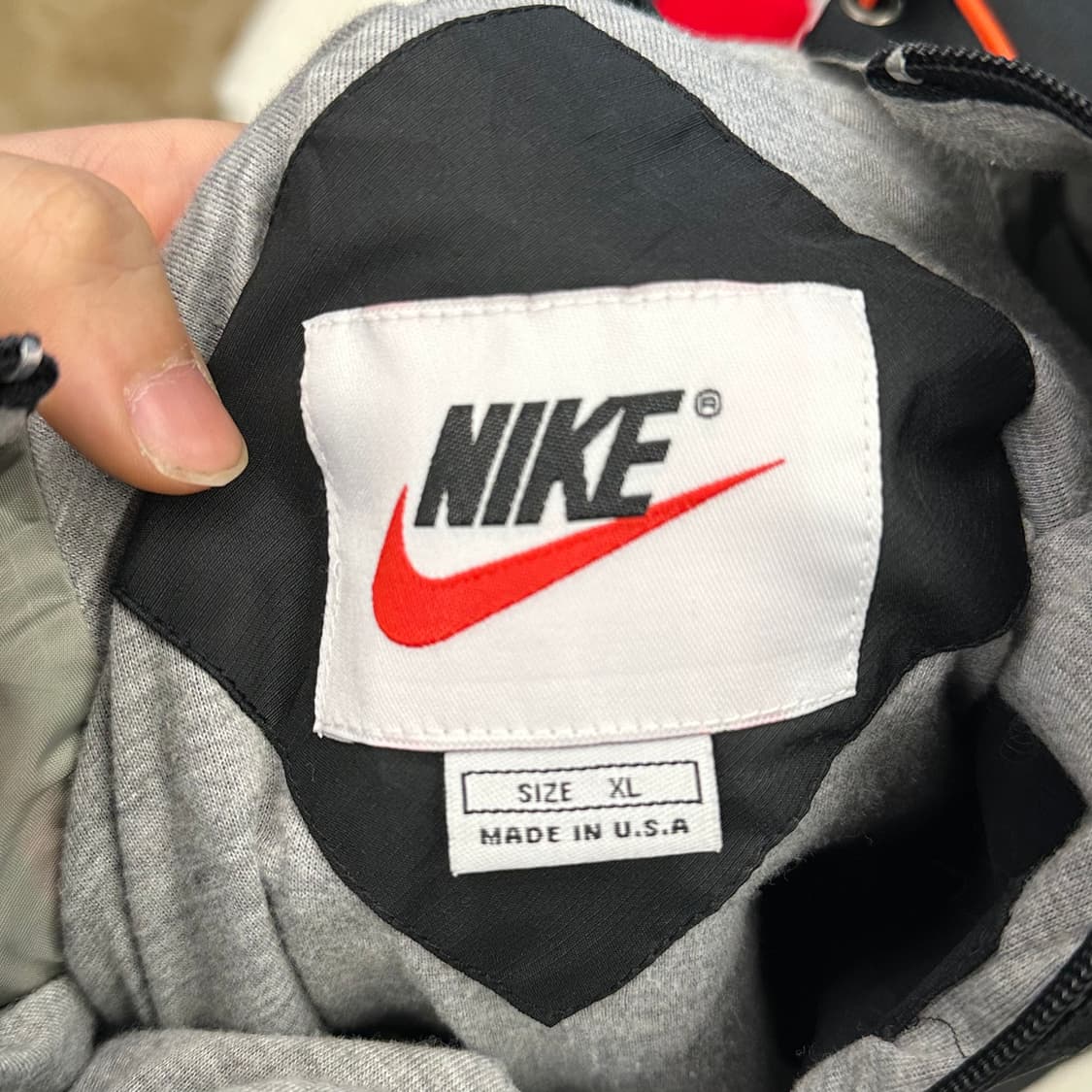 XL 나이키 올드스쿨 반집업 후드 아노락 0331 상품이미지4