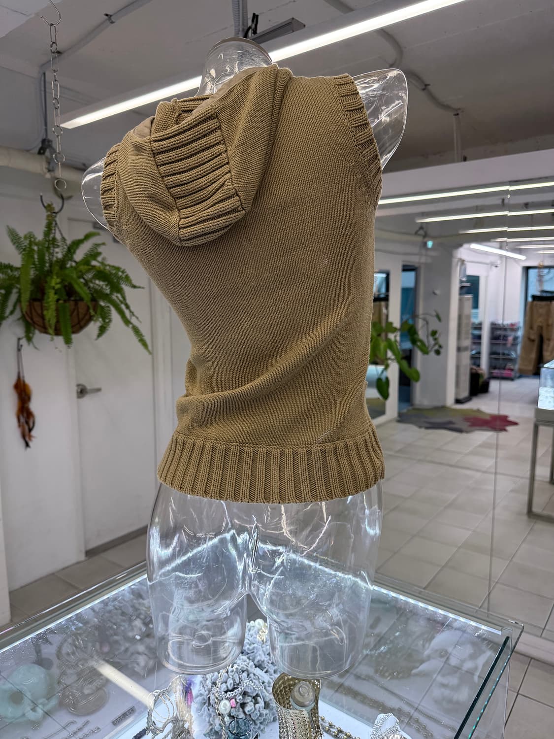 hooded knit vest 상품이미지4