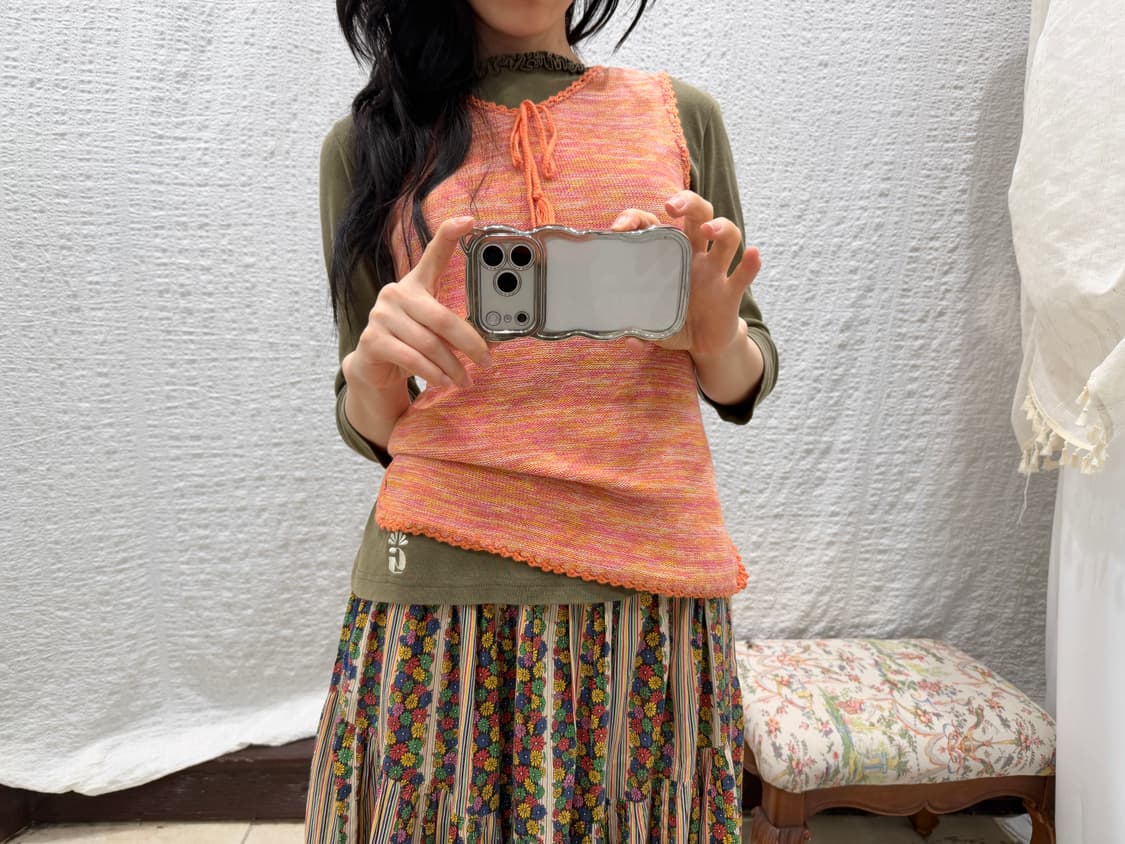 Sunny Tangerine Knit Cami 상품이미지2