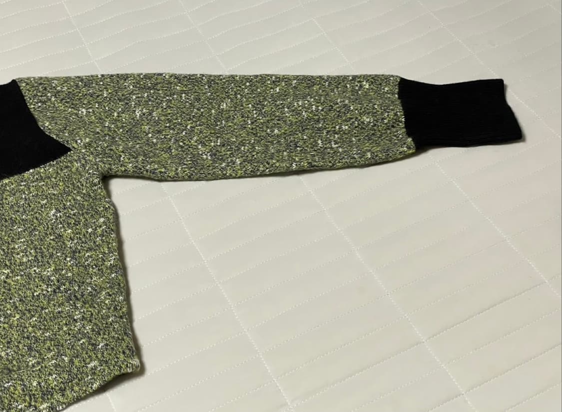 라티젠 배색 니트 가디건 상품이미지4