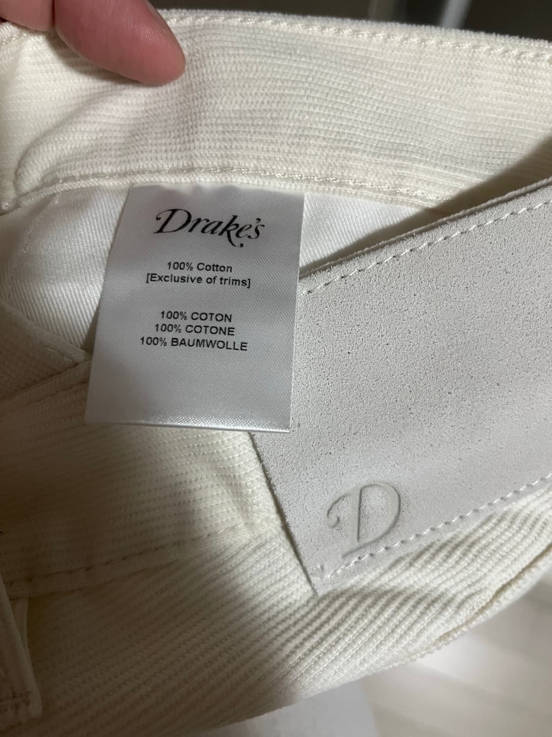 [31]드레익스 에크루 코듀로이 셀비지 데님 상품이미지4