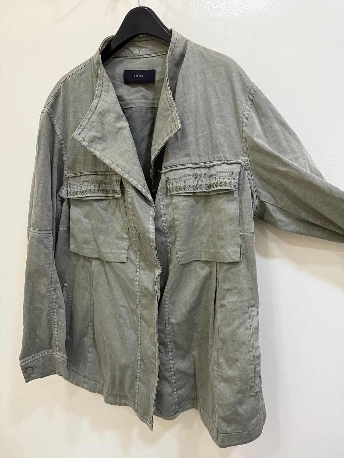 시스템 우면 야상 자켓 정품 상품이미지2