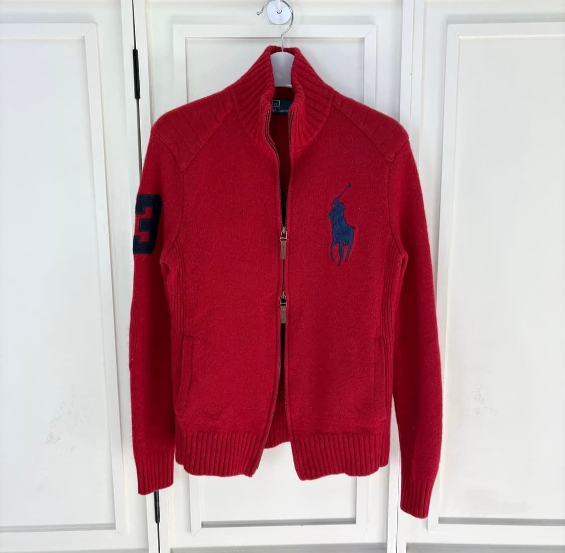 폴로 빅포니 투웨이 울니트집업 xs 상품이미지4