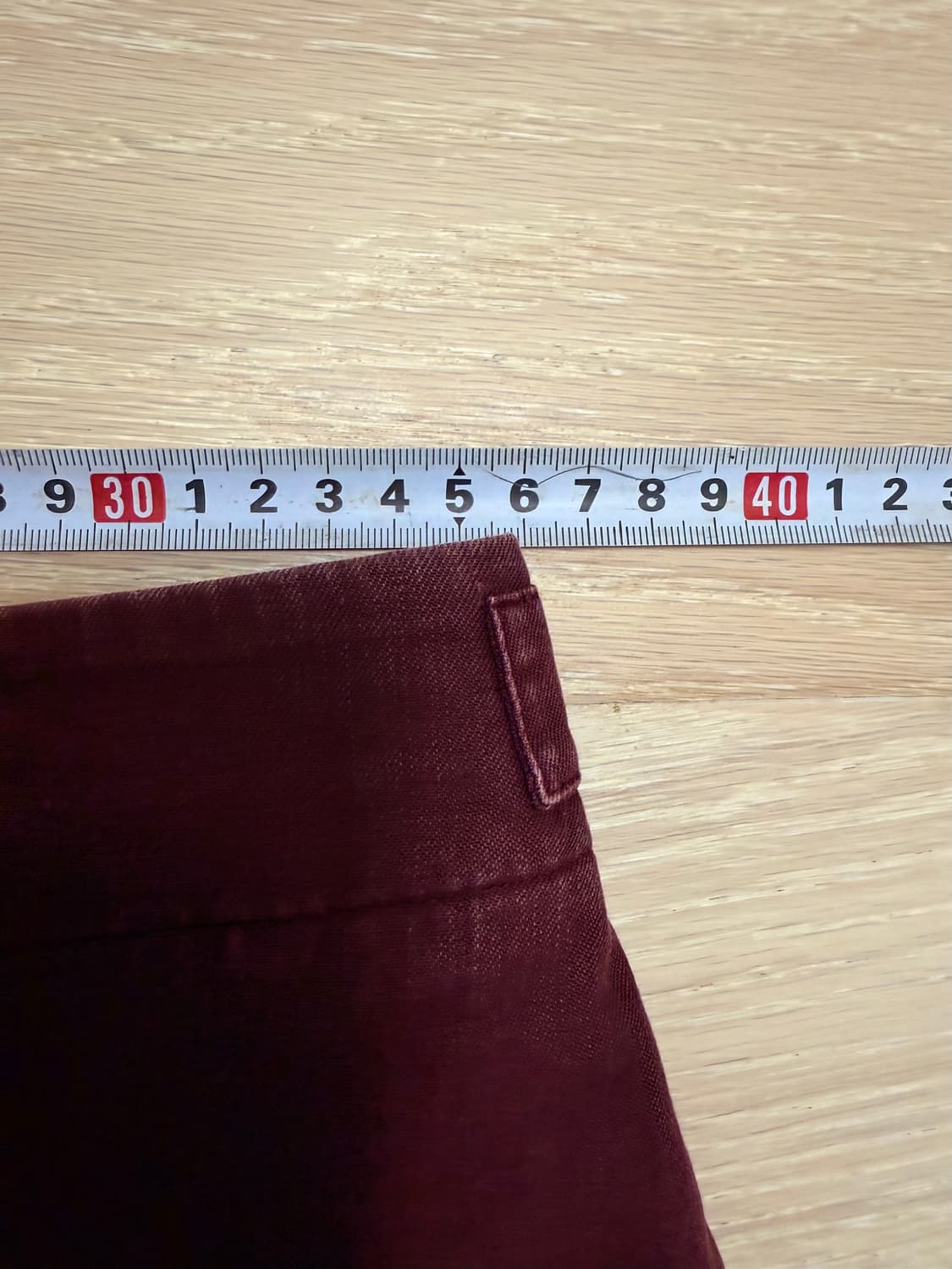 THE CASHMERE 더 캐시미어 버건디 쇼츠 상품이미지6