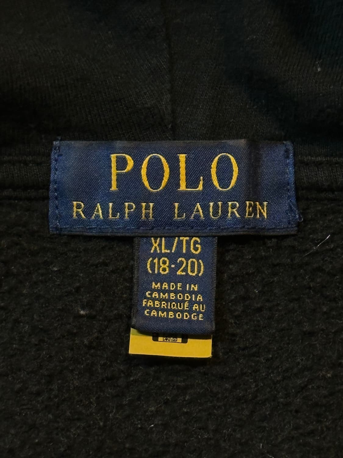 폴로 랄프로렌 신형 QR 레드포니 후드집업 블랙 상품이미지6