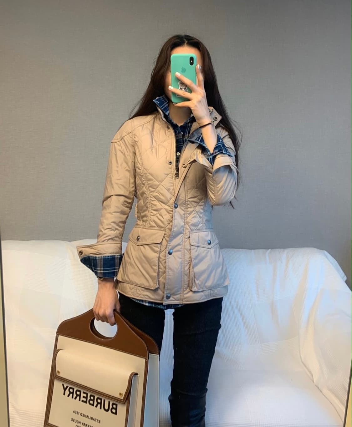 폴로 랄프로렌 여성 퀼팅 자켓 S (국내매장구입) 상품이미지4