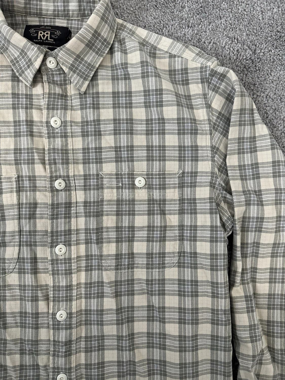 RRL 더블알엘 플레이드 트윌 워크셔츠 상품이미지3