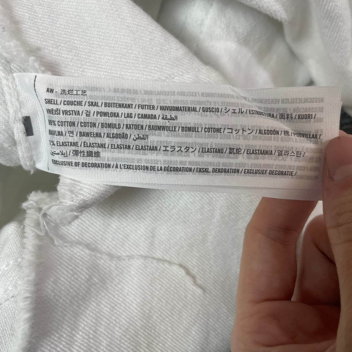 홀리스터 화이트 크롭 트러커 자켓 M 상품이미지5