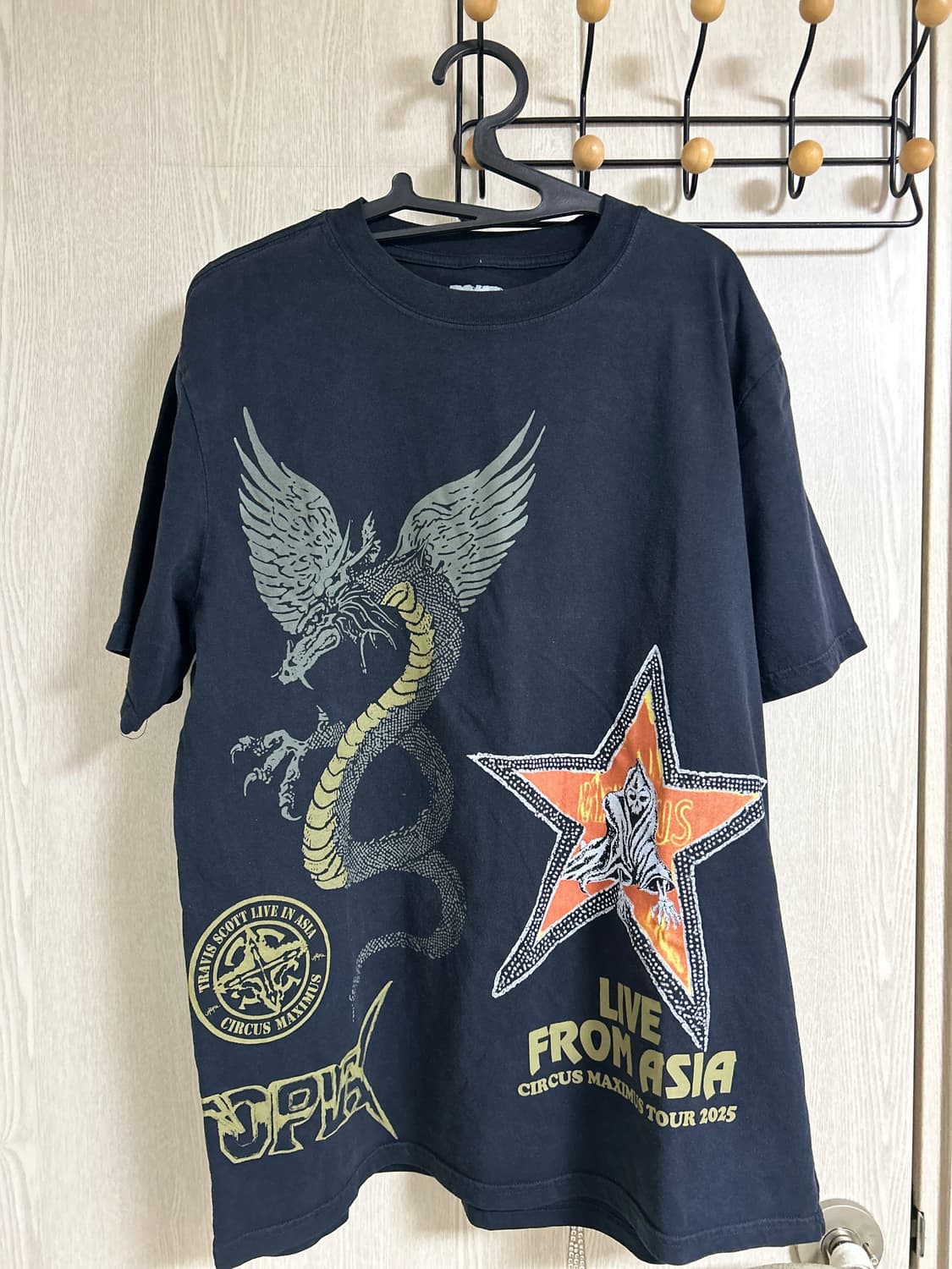 트래비스스캇 내한 머천다이즈 티셔츠 L 상품이미지2