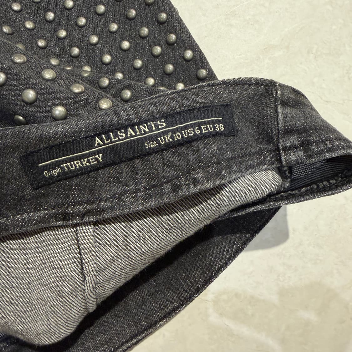 올세인츠 데님 스터드 스커트 상품이미지6