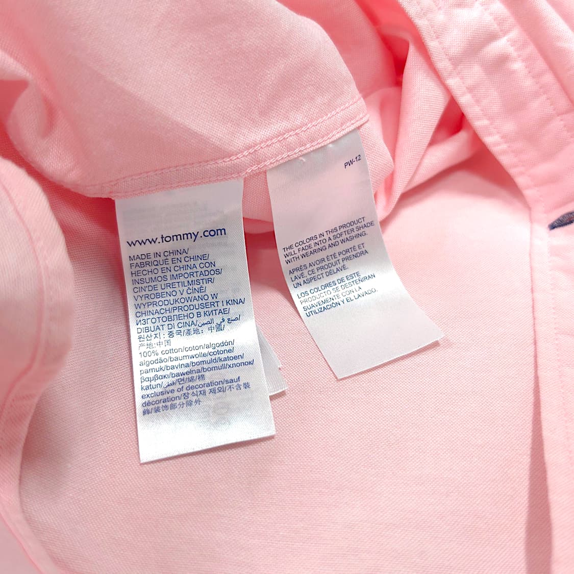 [L] 타미힐피거 핑크 오가닉 옥스포드 긴팔셔츠 상품이미지8