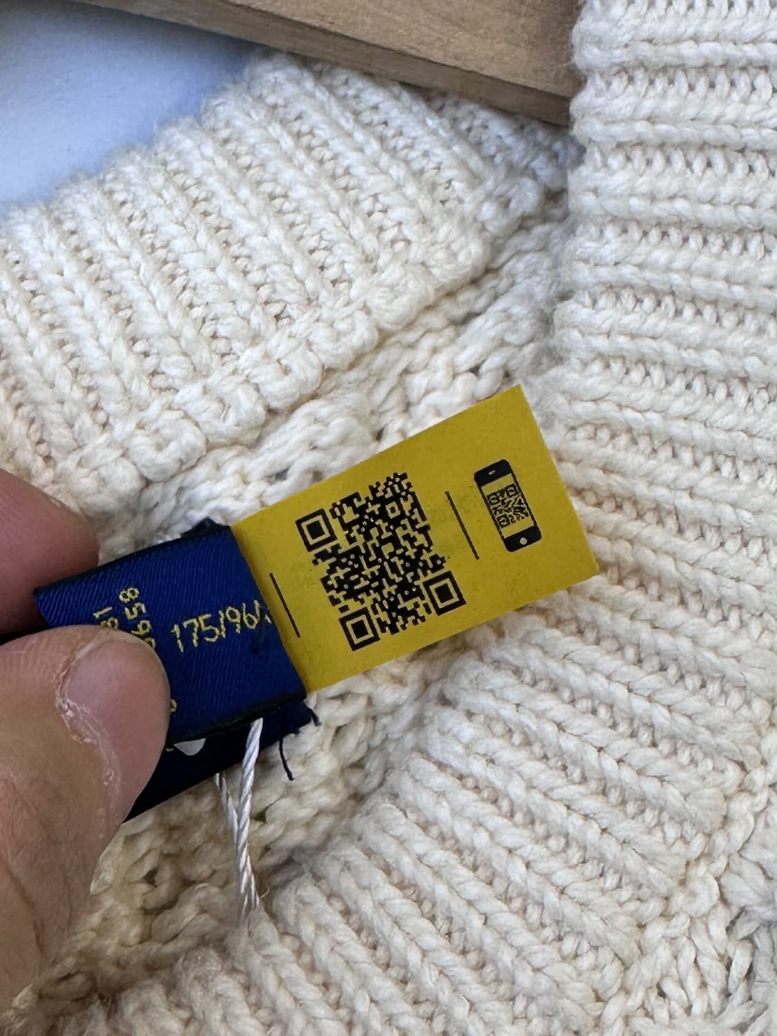 폴로랄프로랜 큐알 라벨 피셔맨 스웨터 상품이미지6