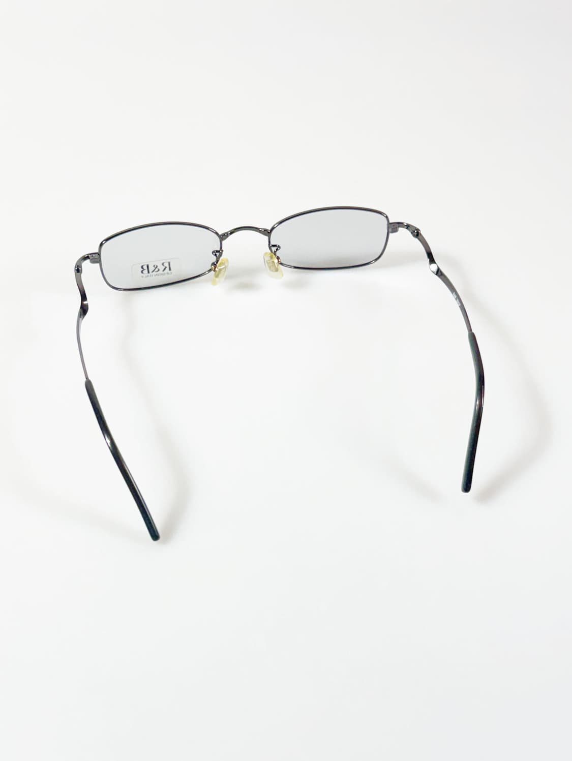 R&B EYEWEAR 건메탈 슬림 스퀘어 프레임 빈티지 안경 상품이미지5
