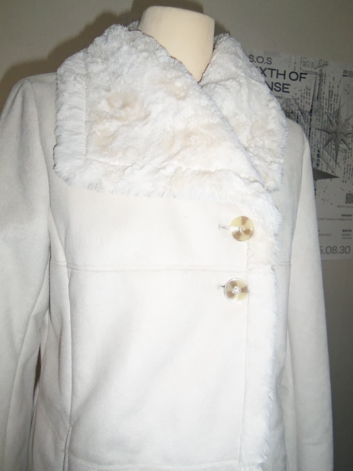 White Shearling Collar Jacket  상품이미지2