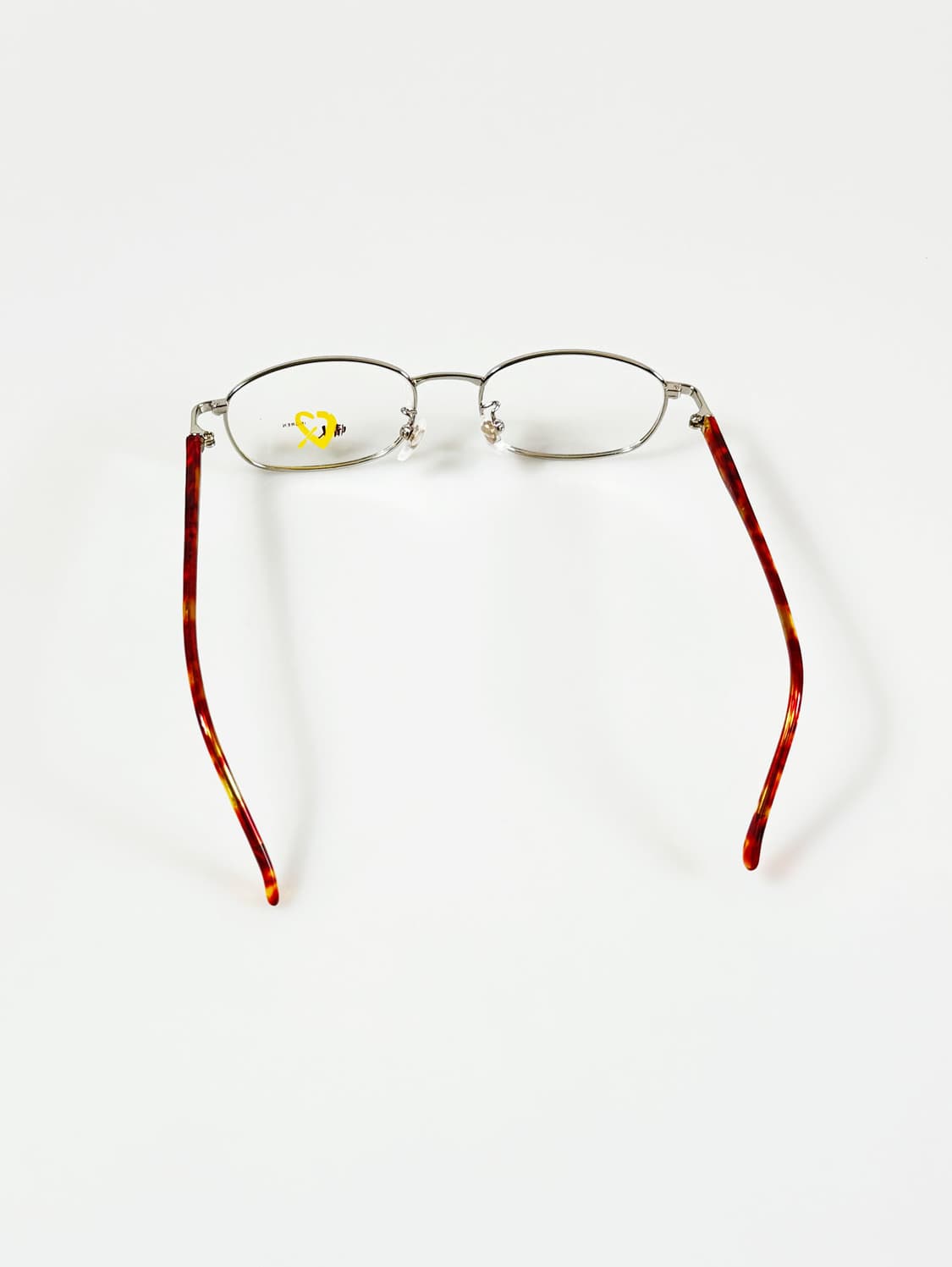 90s QINGREN 실버 메탈 슬림 스퀘어 빈티지 안경 상품이미지5