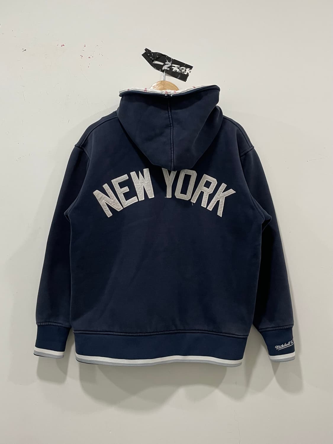 Mitchell & Ness 뉴욕 양키스 빅로고 풀 후드집업 상품이미지6