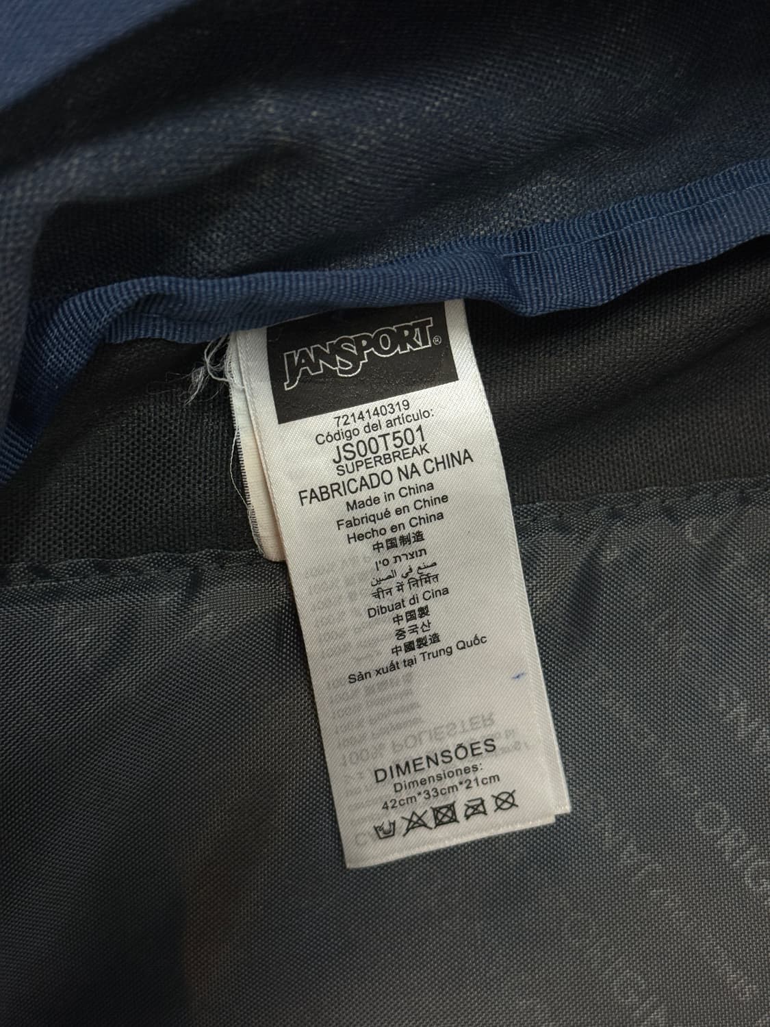 잔스포츠 백팩 네이비 상품이미지5